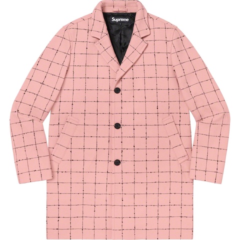 ジャケット・アウター supreme 19AW Wool Windowpane Overcoat Wool Windowpane Overcoat - fall/winter 2019 - Supreme