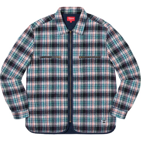 Quilted Plaid Zip Up Shirt - fall/winter 2019 - Supreme
