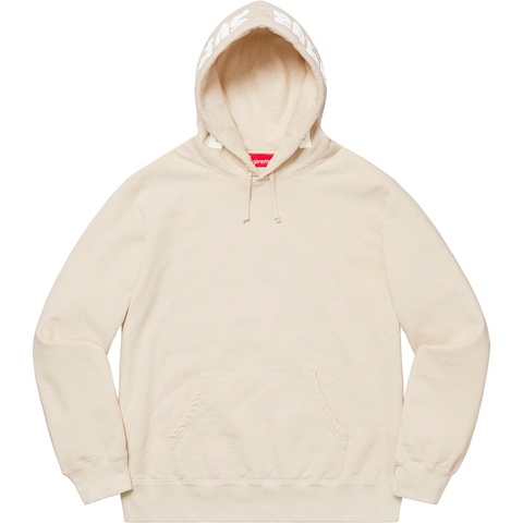 Supreme Mirrored Logo Hooded Sweatshirt - Natural