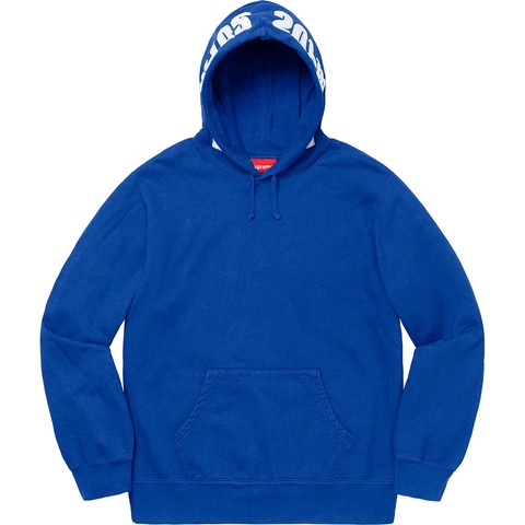 Supreme Mirrored Logo Hooded Sweatshirt - Royal