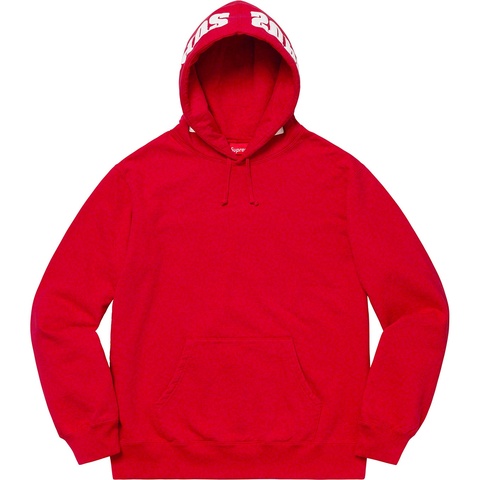Supreme Mirrored Logo Hooded Sweatshirt - Red