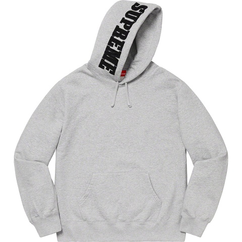 Supreme Mirrored Logo Hooded Sweatshirt - Heather Grey