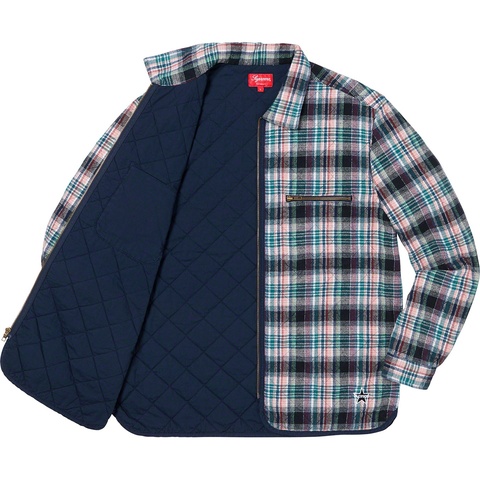 Quilted Plaid Zip Up Shirt - fall/winter 2019 - Supreme