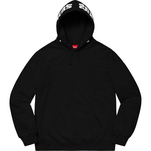 Supreme Mirrored Logo Hooded Sweatshirt - Black