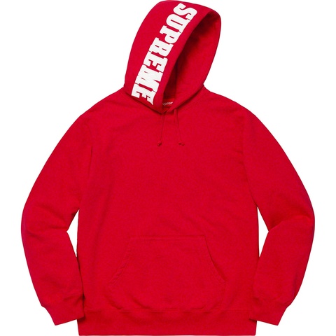 Supreme Mirrored Logo Hooded Sweatshirt - Red