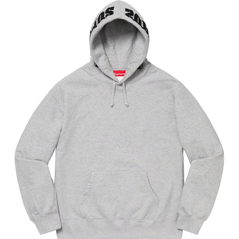 Supreme Mirrored Logo Hooded Sweatshirt - Heather Grey