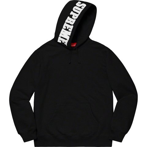 Supreme Mirrored Logo Hooded Sweatshirt - Black