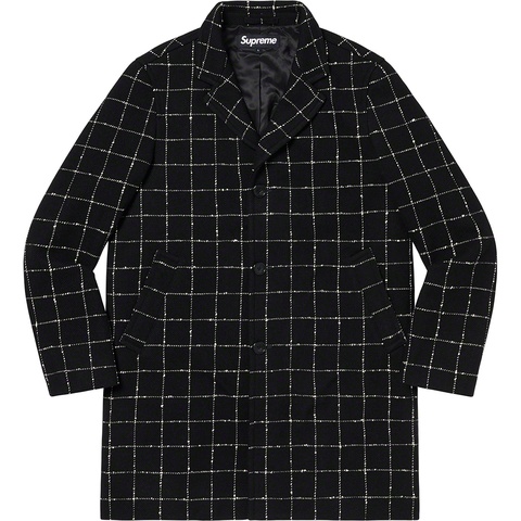 Wool Windowpane Overcoat - fall/winter 2019 - Supreme