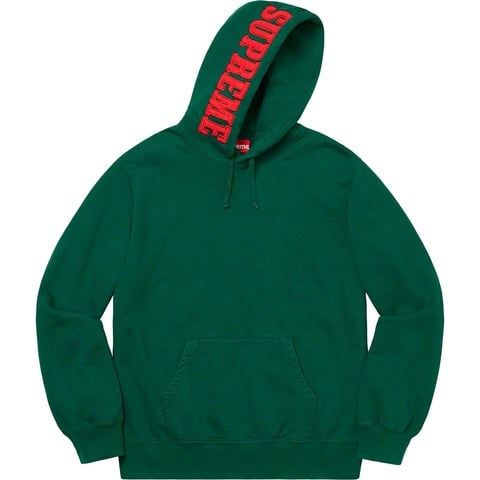 Supreme Mirrored Logo Hooded Sweatshirt - Dark Green