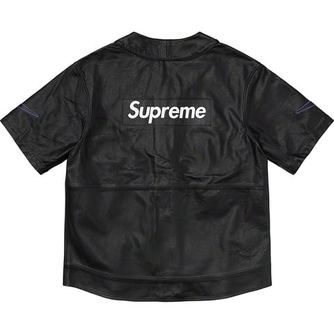 Supreme®/Nike® Leather Baseball Jersey - Supreme