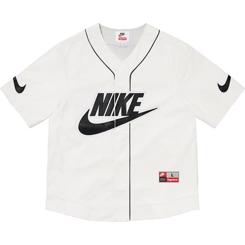 Supreme Supreme®/Nike® Leather Baseball Jersey - White