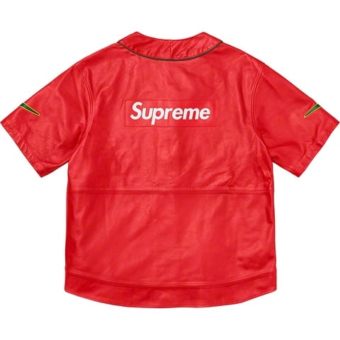 Supreme Supreme®/Nike® Leather Baseball Jersey - Red