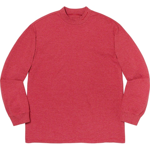Supreme Micro Stripe Mock Neck - Red