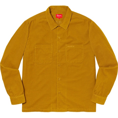 Supreme Corduroy Shirt - Gold