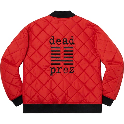 Supreme/dead prez Quilted Work Jacket - Supreme