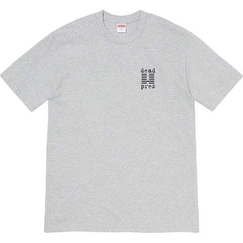 Supreme Supreme/dead prez Tee - Heather Grey
