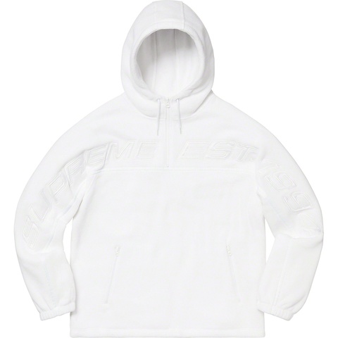 Supreme Polartec® Half Zip Hooded Sweatshirt - White