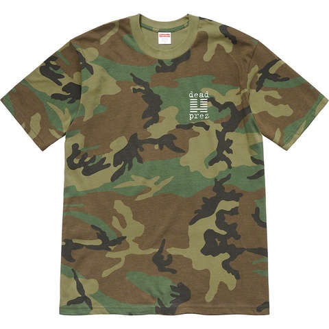 Supreme Supreme/dead prez Tee - Woodland Camo