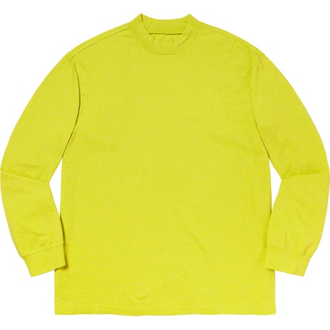 Supreme Micro Stripe Mock Neck - Bright Yellow