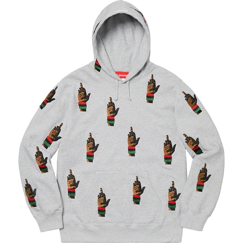 Supreme Supreme/dead prez RBG Embroidered Hooded Sweatshirt - Heather Grey