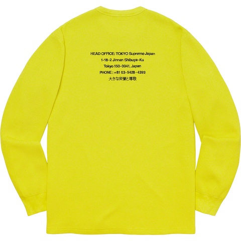 Supreme HQ Waffle Thermal - Acid Green