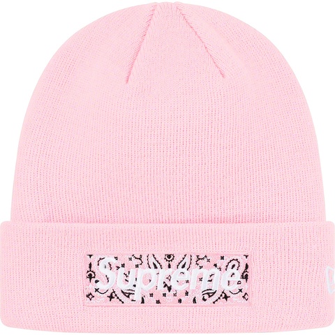 Supreme New Era® Box Logo Beanie - Pink