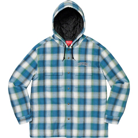 Quilted Hooded Plaid Shirt - fall/winter 2019 - Supreme