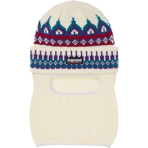 Supreme Facemask Beanie - Natural