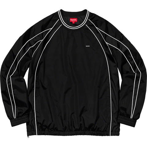 Supreme Piping Warm Up Pullover - Black