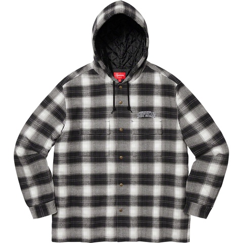 激安通販 オンラインショップ】 shirt plaid hooded quilted 19AW