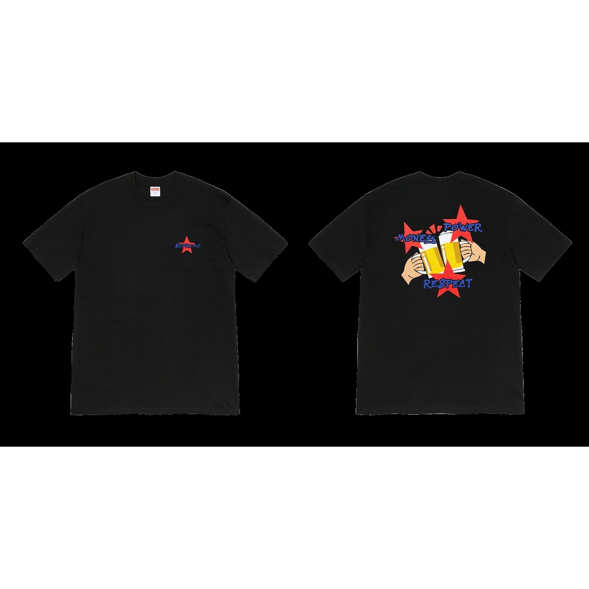 Supreme Money Power Respect Tee (fall/winter 2019) - $38.00
