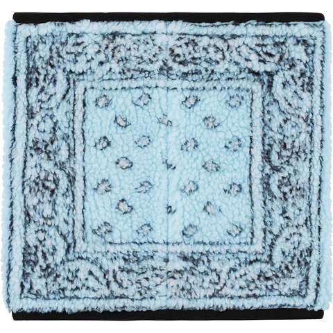 Supreme Bandana Fleece Neck Gaiter - Light Blue