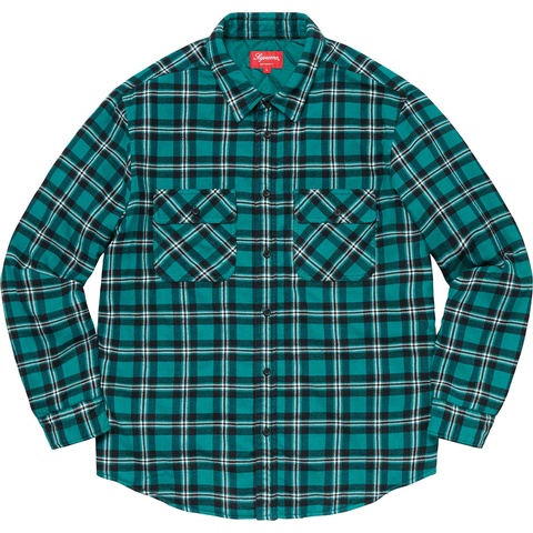 Arc Logo Quilted Flannel Shirt - fall/winter 2019 - Supreme