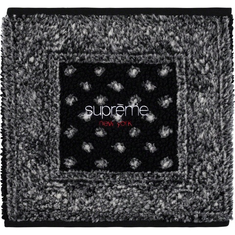 Supreme Bandana Fleece Neck Gaiter - Black