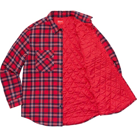 Arc Logo Quilted Flannel Shirt - fall/winter 2019 - Supreme