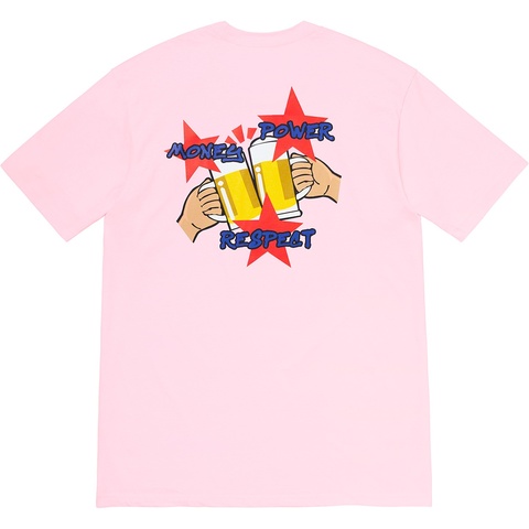 Supreme Money Power Respect Tee - Light Pink