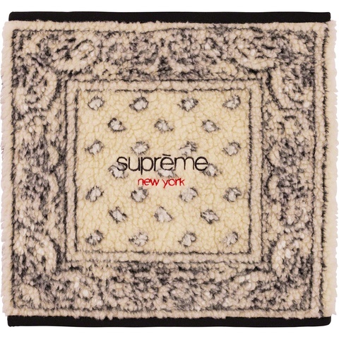 Supreme Bandana Fleece Neck Gaiter - Tan