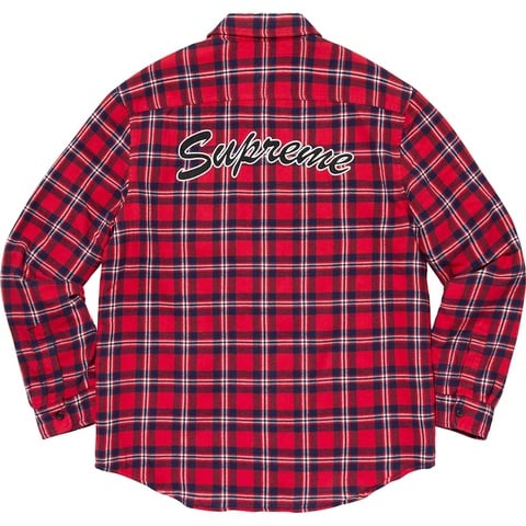 ジャケット・アウター Supreme Quilted Arc Logo Flannel Shirt Supreme】【Quilted Arc Logo Flannel Shirt】【アウター