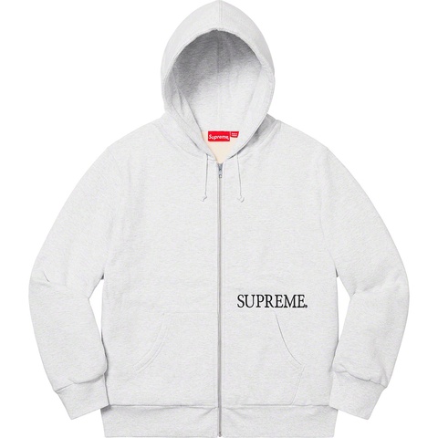 Thermal Zip Up Hooded Sweatshirt - Supreme