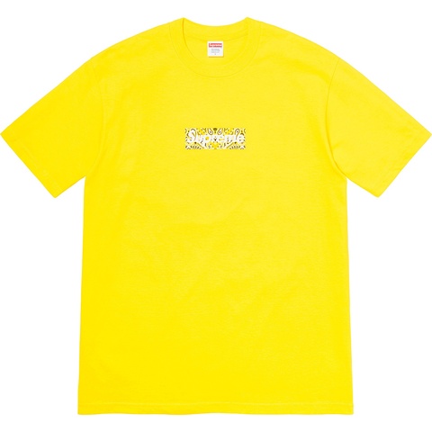 Supreme Bandana Box Logo Tee - Yellow