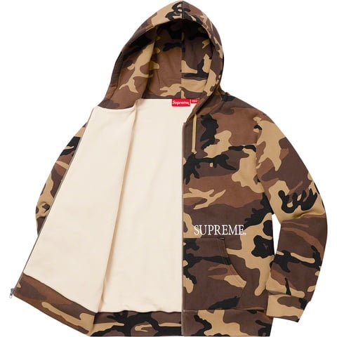 Thermal Zip Up Hooded Sweatshirt - Supreme