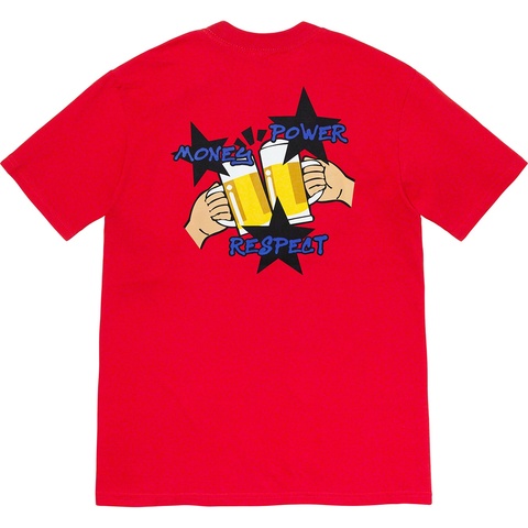 Supreme Money Power Respect Tee - Red