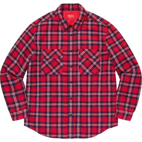 Arc Logo Quilted Flannel Shirt - fall/winter 2019 - Supreme