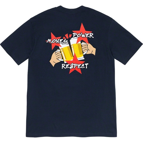 Supreme Money Power Respect Tee - Navy