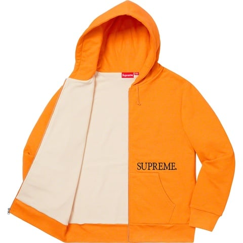 Thermal Zip Up Hooded Sweatshirt - Supreme