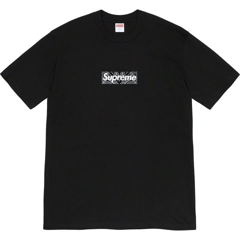 トップス Supreme Bandana Box logo Supreme Bandana Box Logo Tee Black Men's - FW19 - US