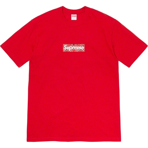 Supreme Bandana Box Logo Tee - Red