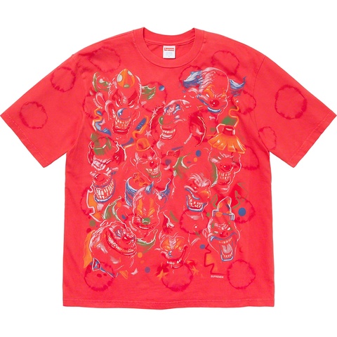 Supreme Clowns Tee - Bleached Red