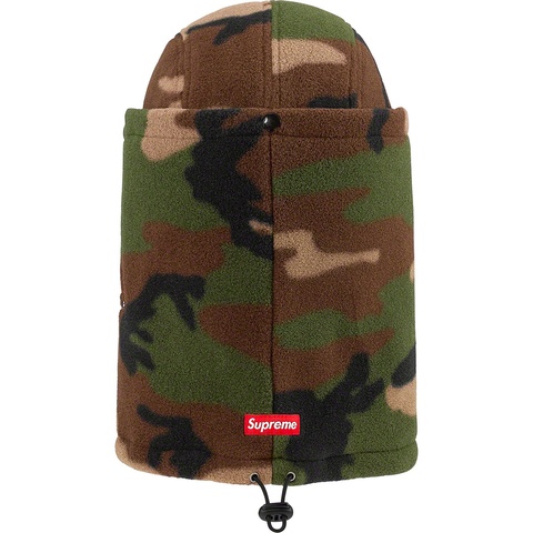Supreme Facemask Polartec® Camp Cap - Woodland Camo