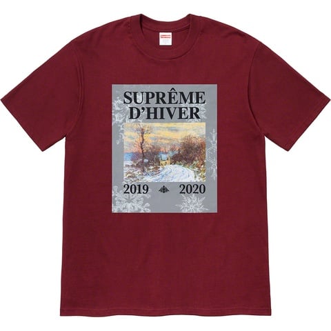 Supreme D'Hiver Tee - Burgundy